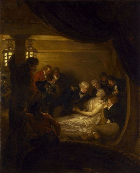 Death of Lord Nelson in the Cockpit of the Ship